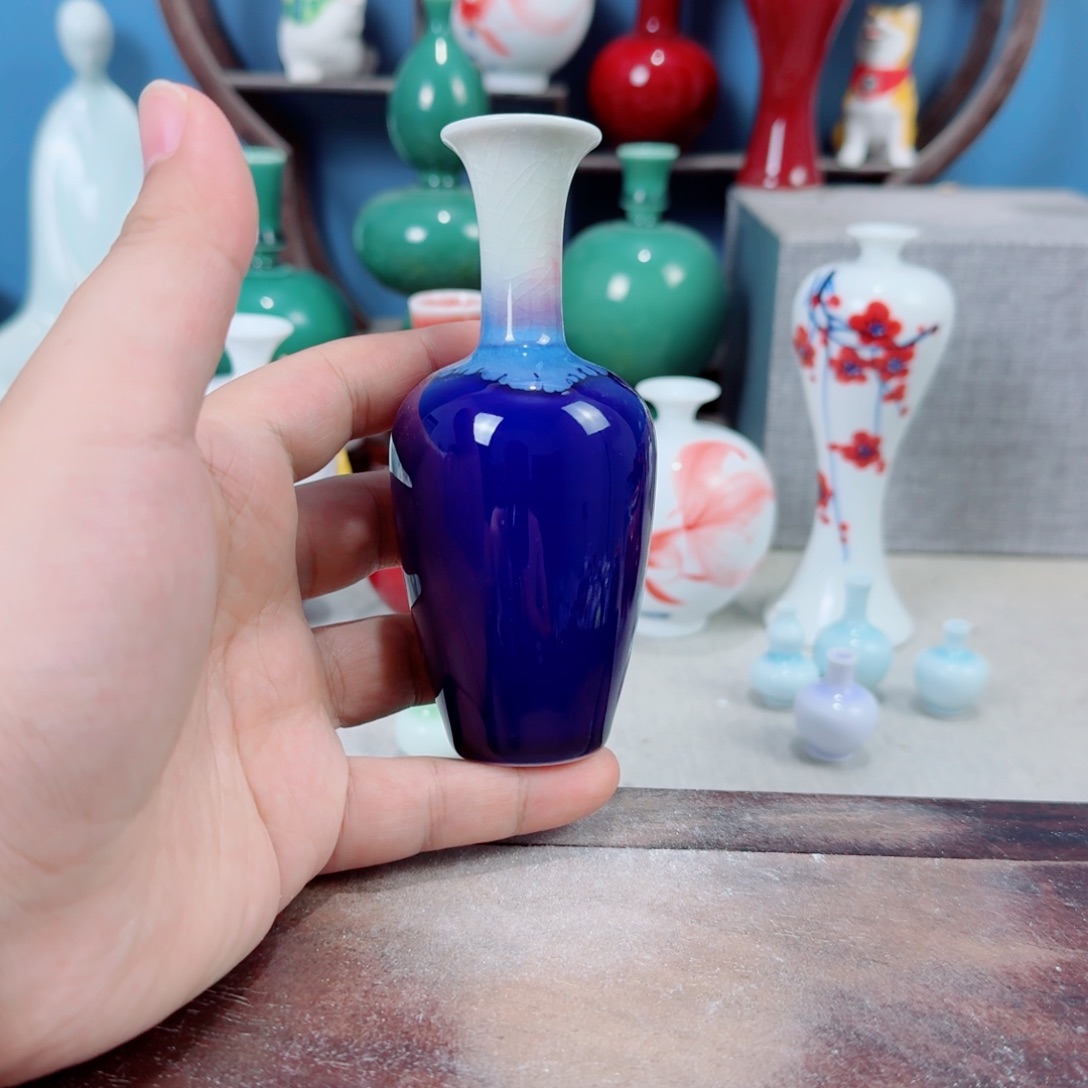 陶瓷手工小花器摆件