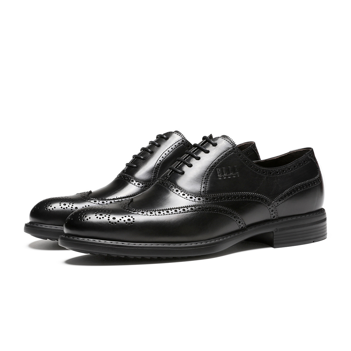 B085-男皮鞋商务单鞋布洛克鞋正装商务休闲皮鞋Z312054901