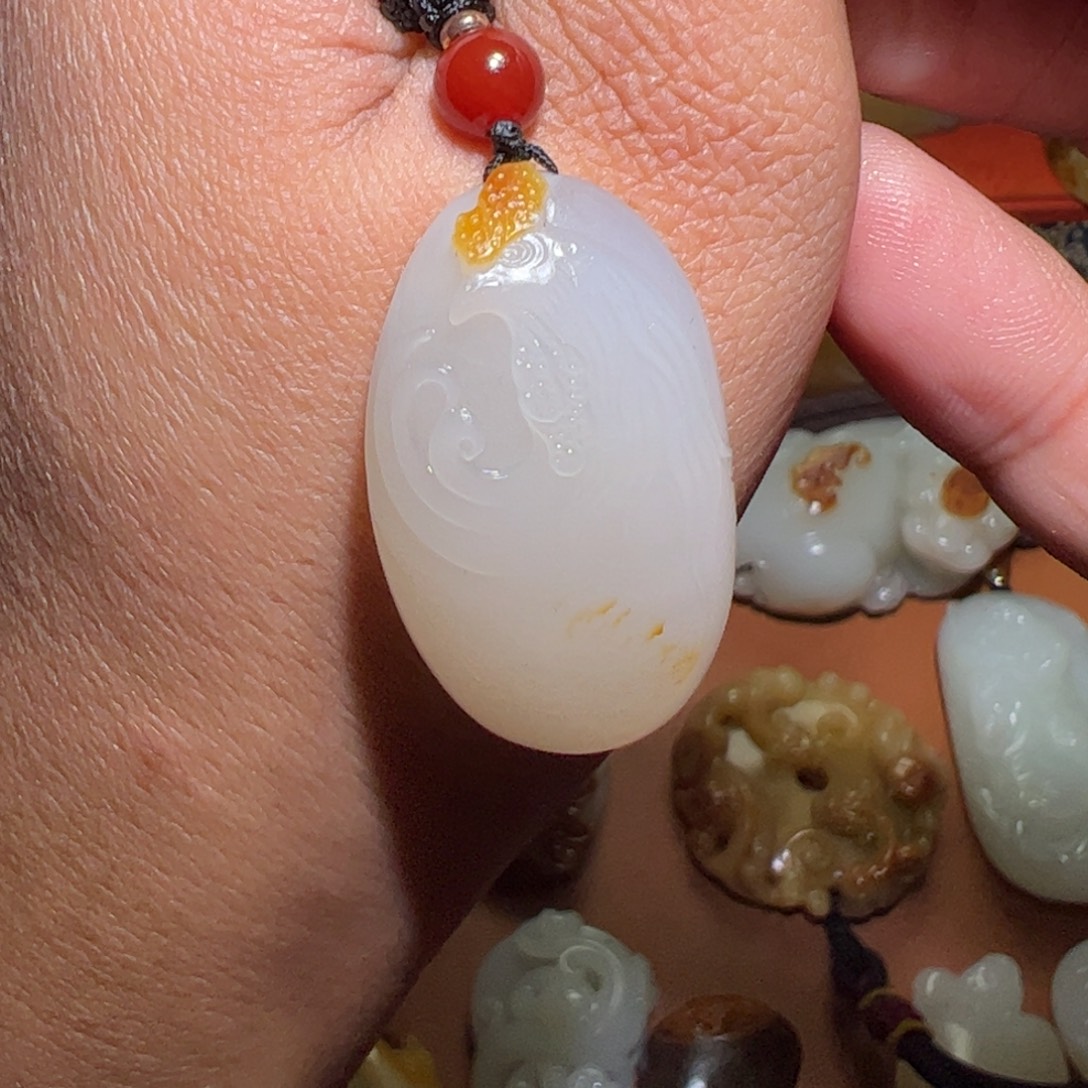 和田玉未镶嵌挂件