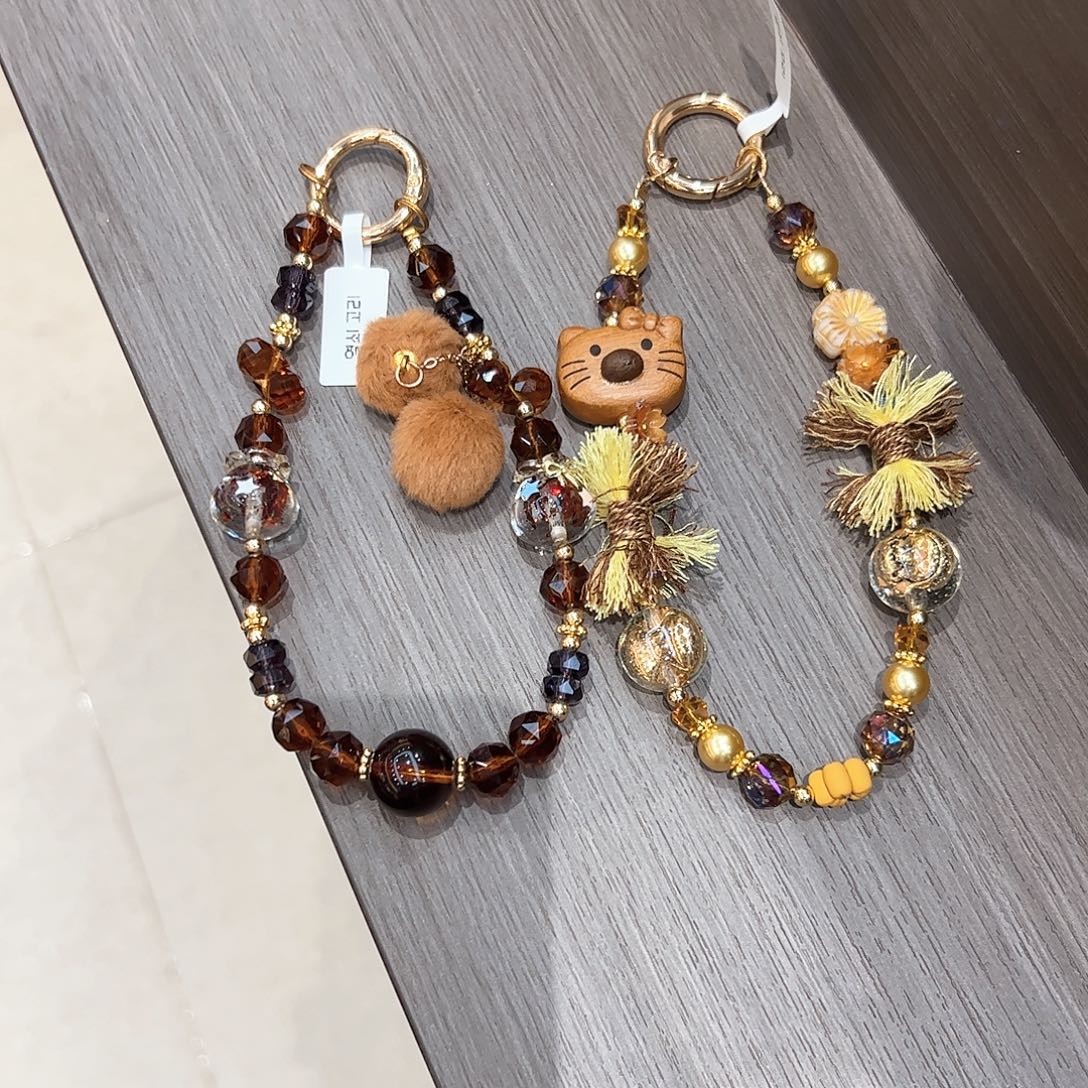 布艺非金属两个手机挂