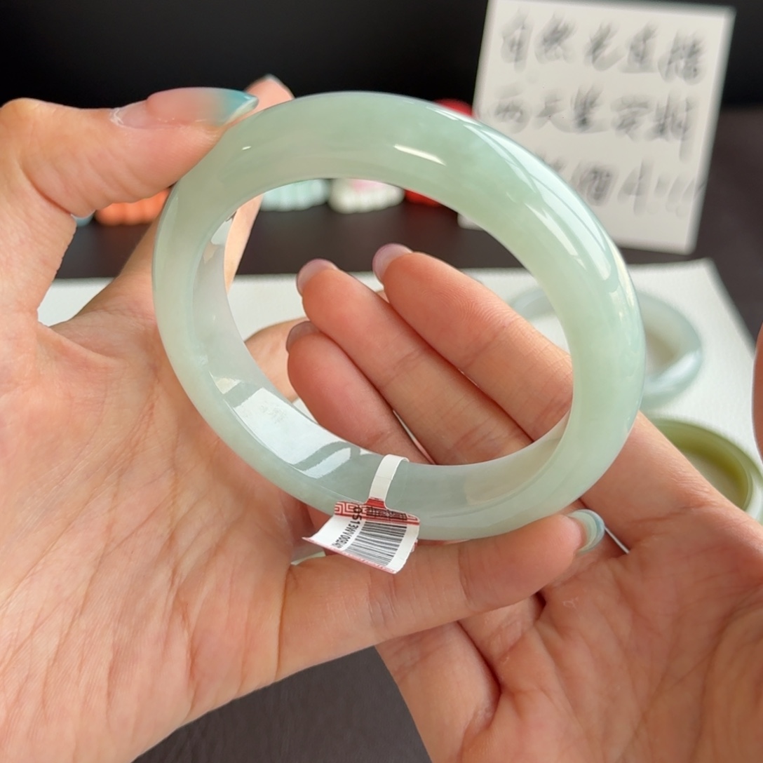 翡翠未镶嵌手镯26号 60.3