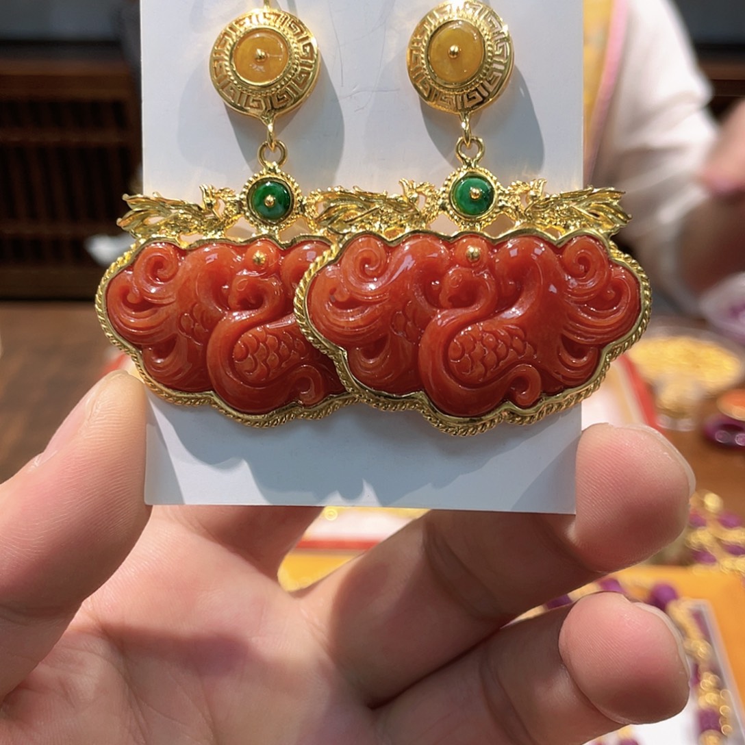 锦纶非金属耳坠耳饰