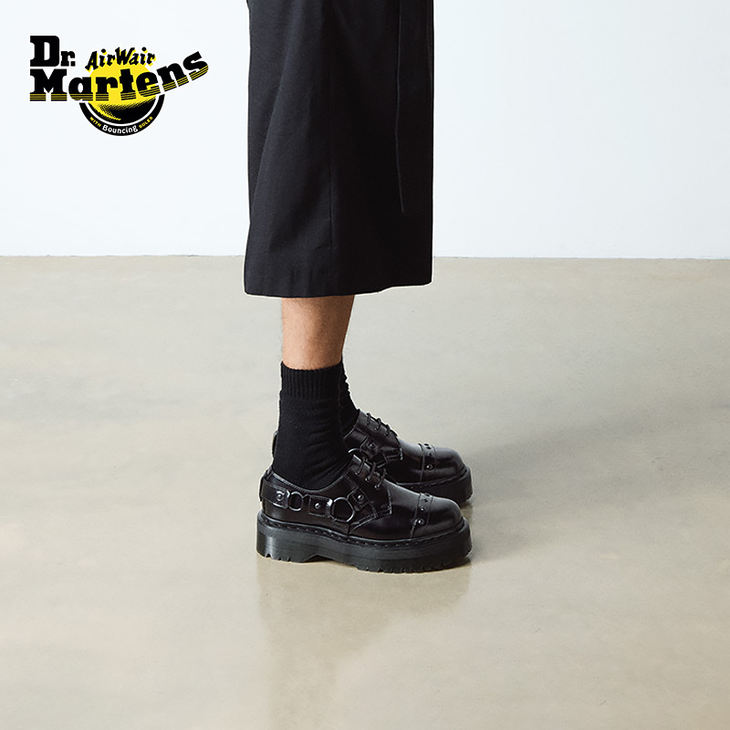 Dr.Martens 1461 Quad HRNS新款舒适增高小厚底皮鞋单鞋42672001