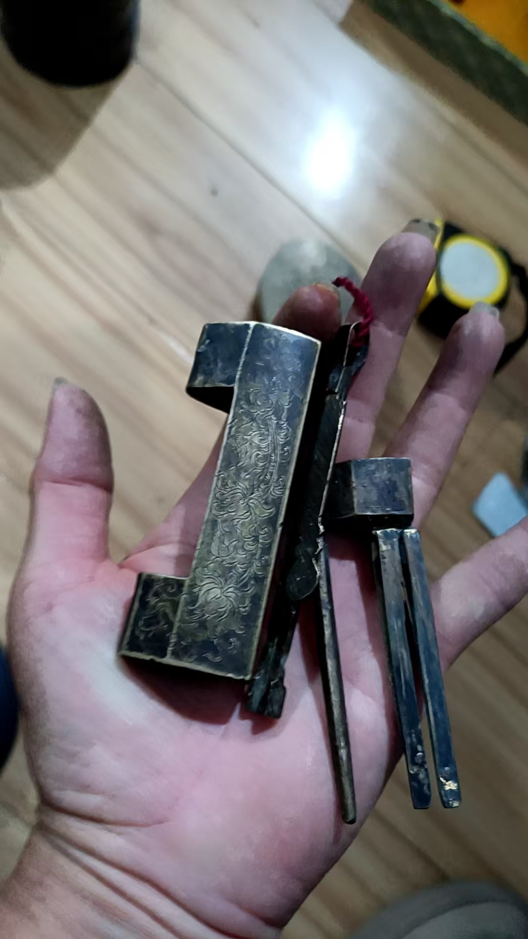 中式成对开门铜件