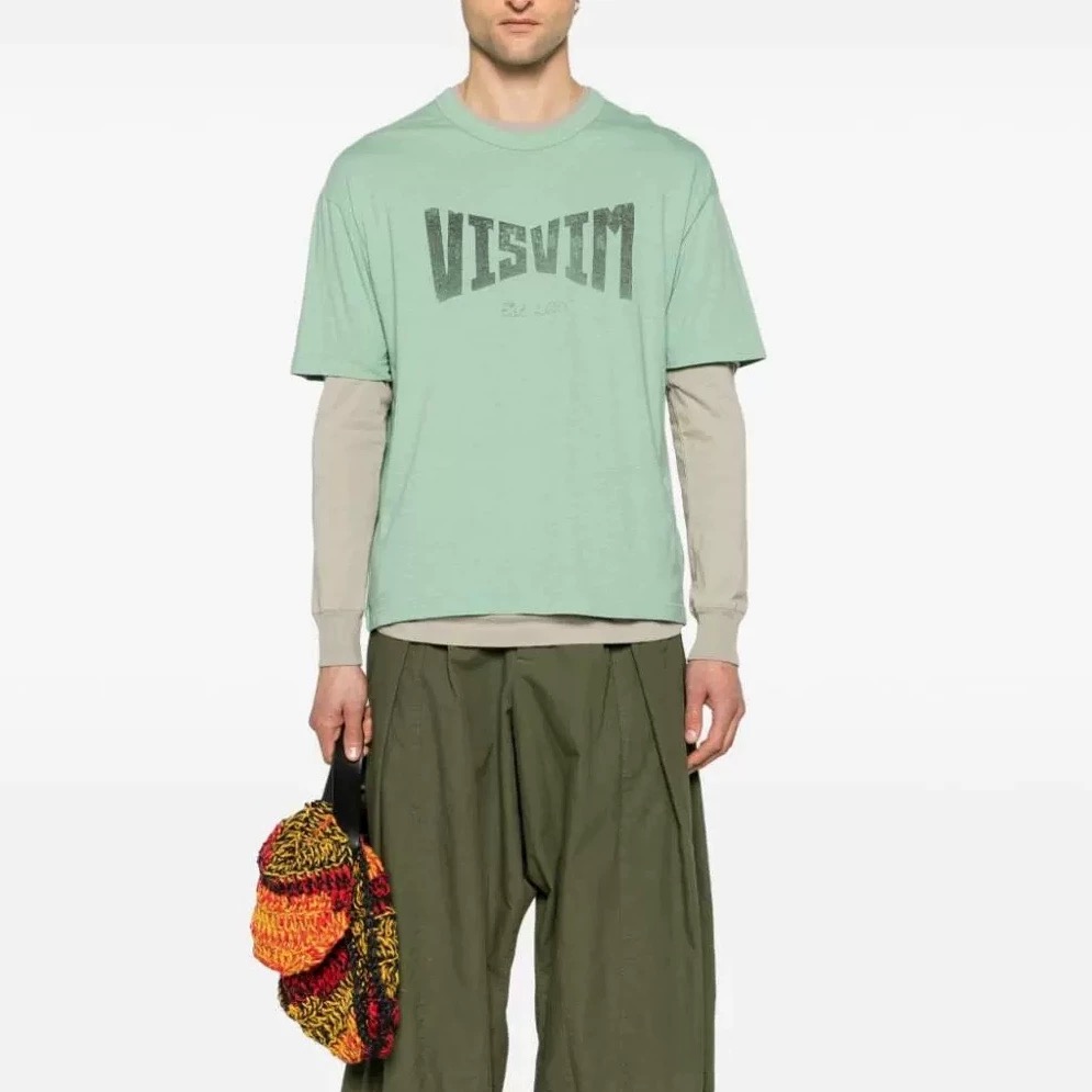 VISVSVM HERITAGE TEE S/S 印花日常休闲短袖T恤男24SS