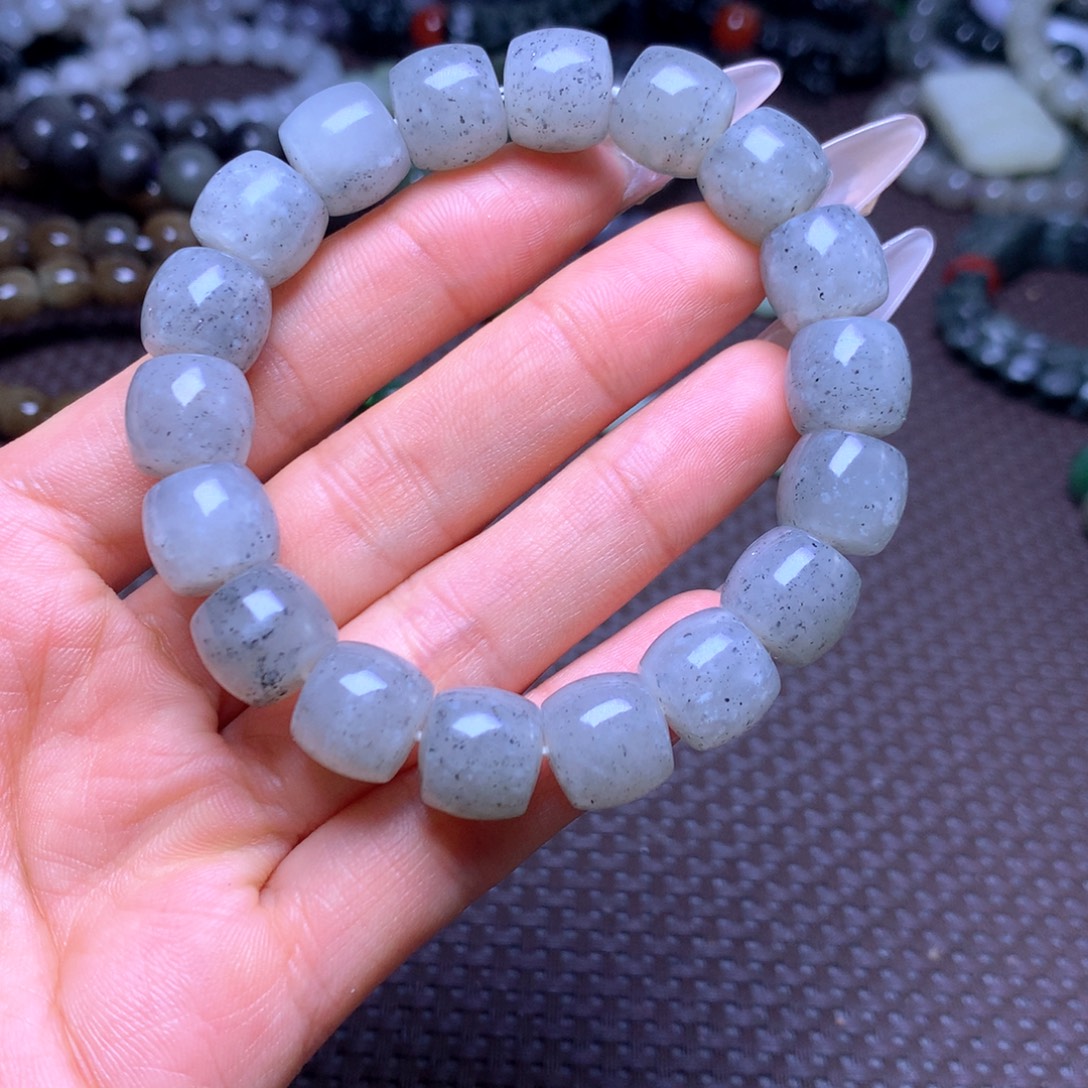 和田玉未镶嵌手串卡12