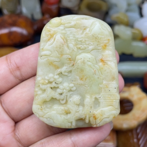 未镶嵌蛇纹石玉颈饰107