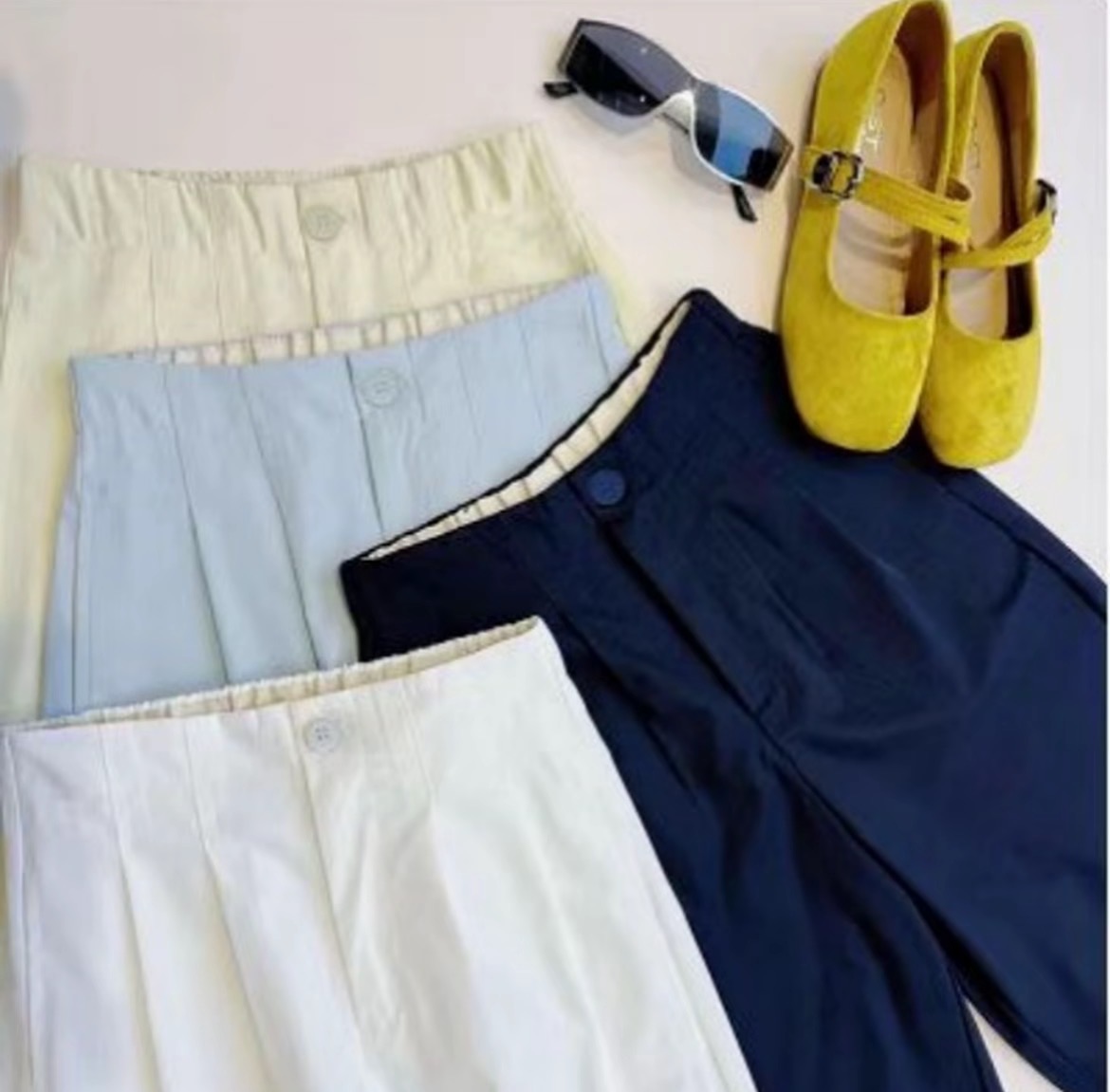 【丸子清货 买到赚到】冰丝阔腿显瘦慵懒风西装直筒阔腿裤