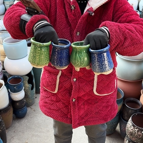 口7高10瑕疵随机八个盆子 