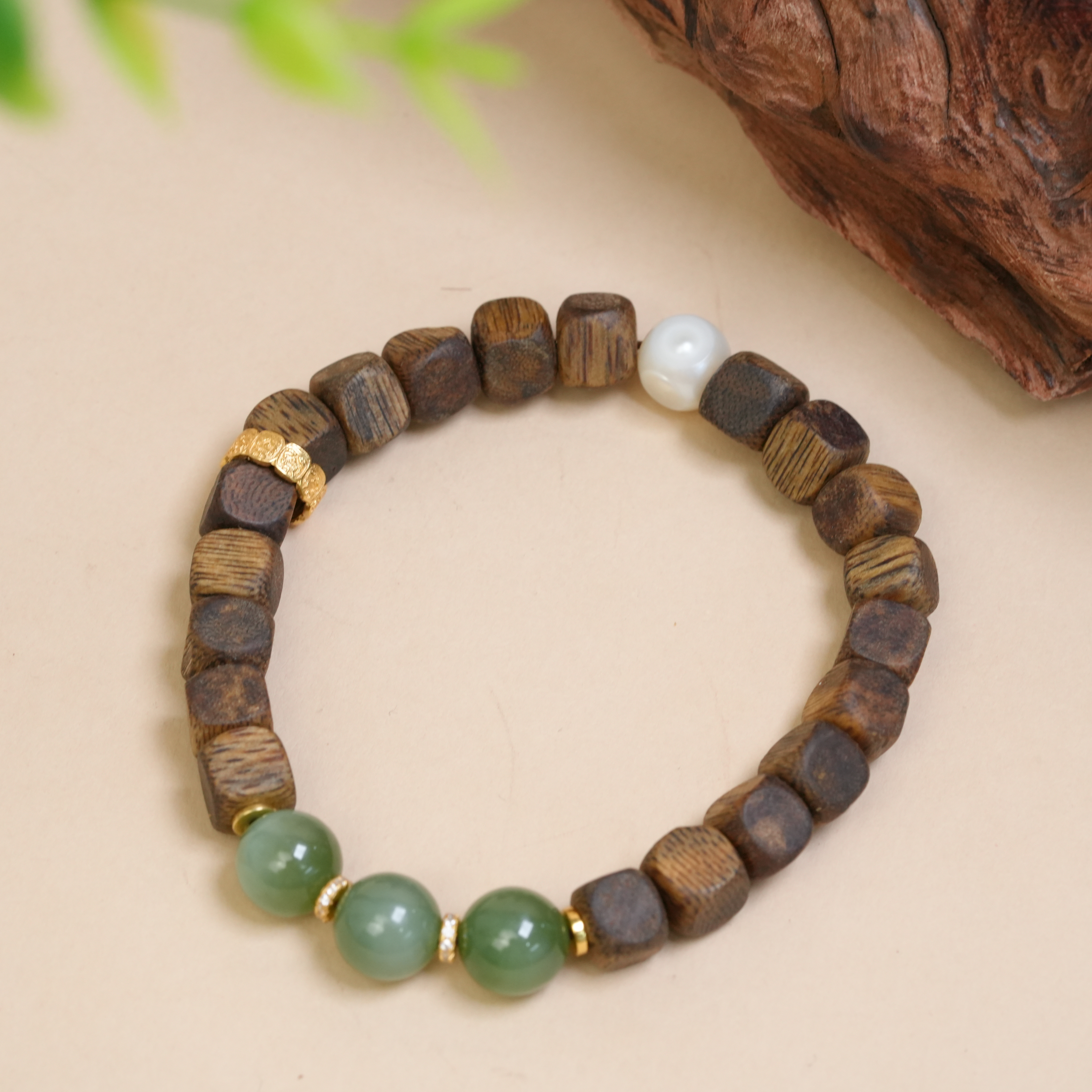 沉香7mm沉香棋楠DIY手串 多样性发其一