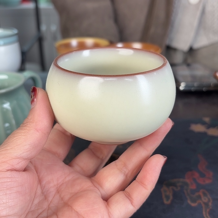 龙泉云间青瓷小米茶器