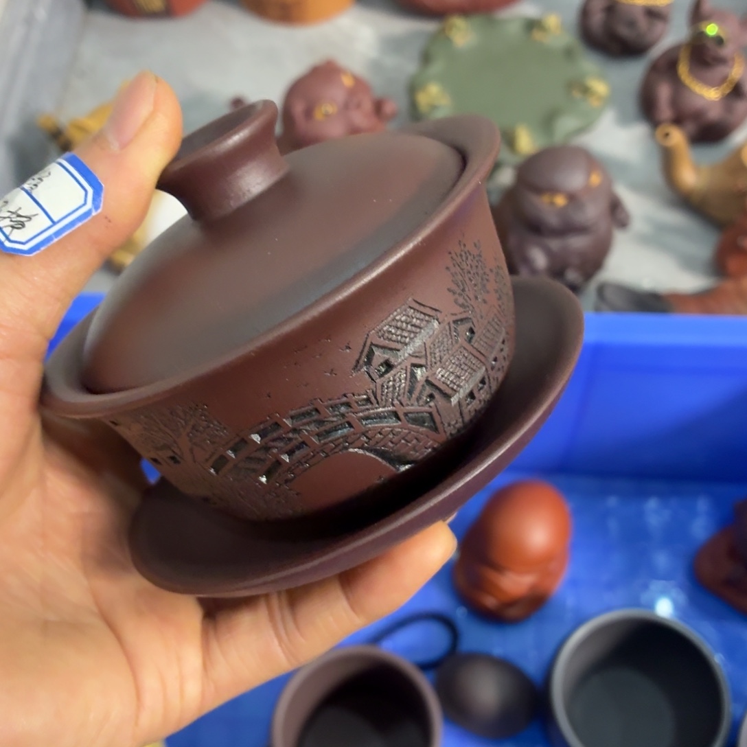 紫砂茶杯瑕疵不退不换介意勿拍