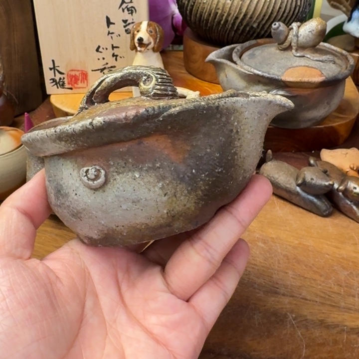 柴岗信義备前烧宝瓶福利一口价