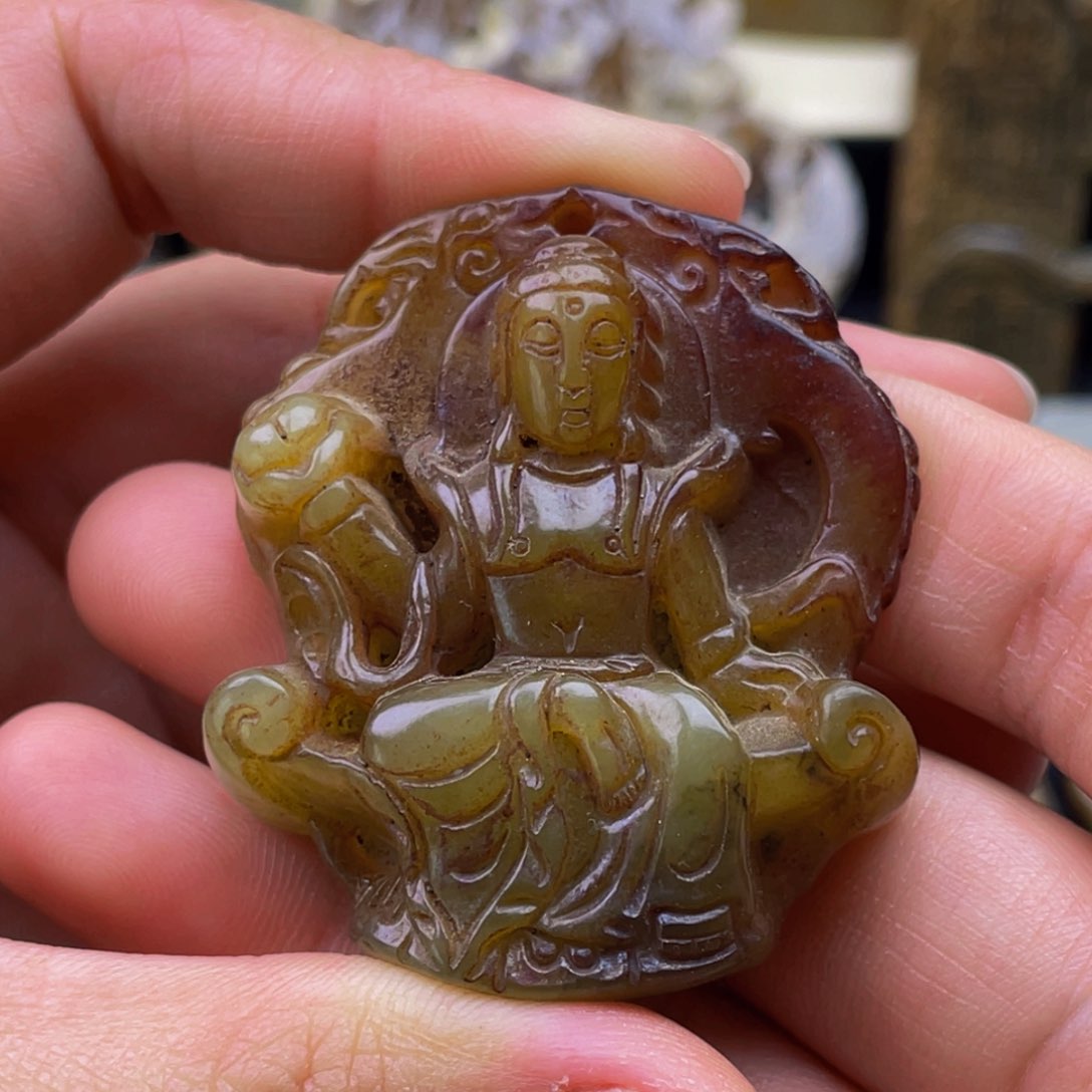 蛇纹石玉未镶嵌颈饰53