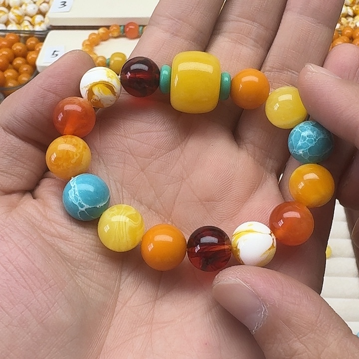 ᥫ***u非金属多色手串一条搭配一套