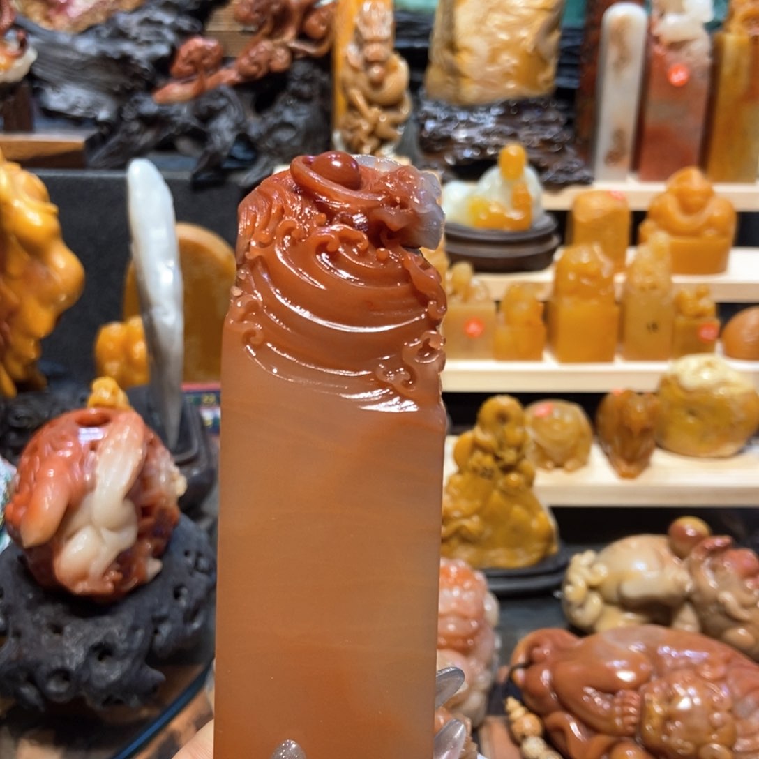 寿山石其他龙鱼印章