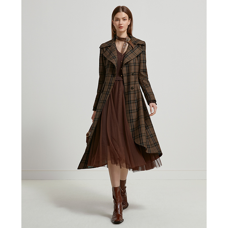 【小花】莱芙艾迪儿长外套（女式风衣）1W3W61175