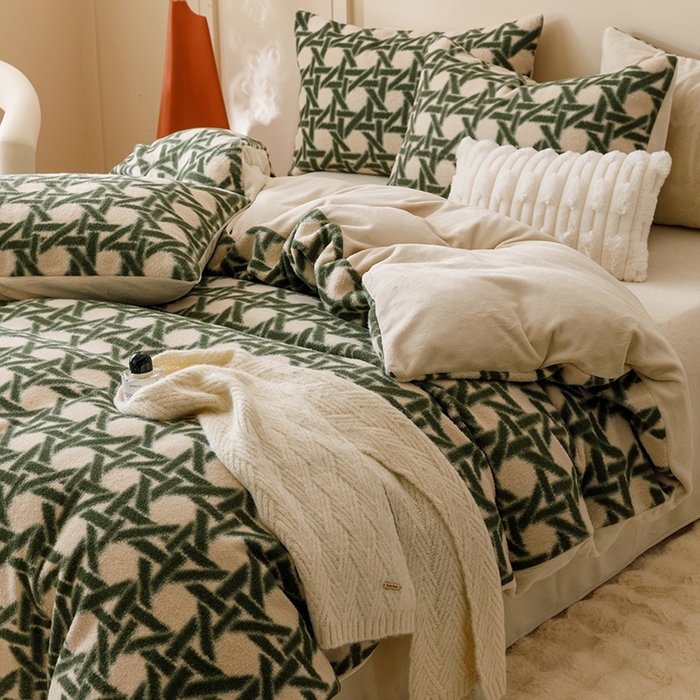 秋冬保暖加厚绒类四件套多莉羊绒-希尔格