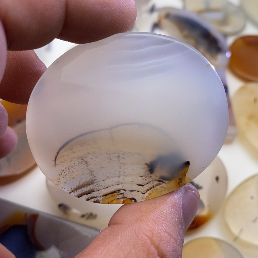 玛瑙/玉髓牌子足银镀金镶嵌