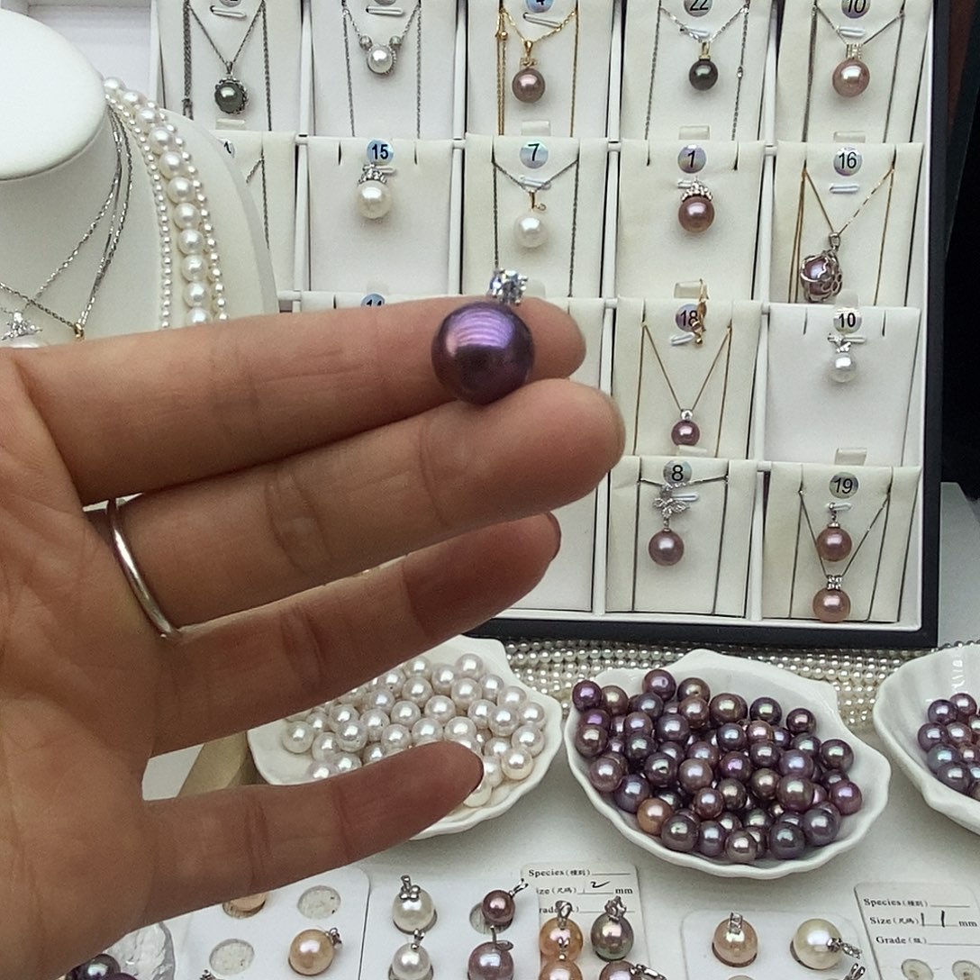 珍珠银S925镶嵌淡水珍珠