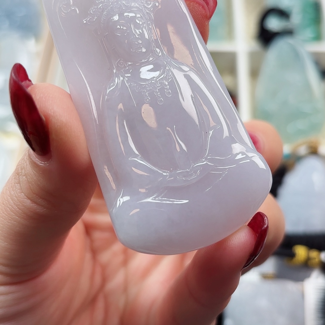 翡翠颈饰未镶嵌观音