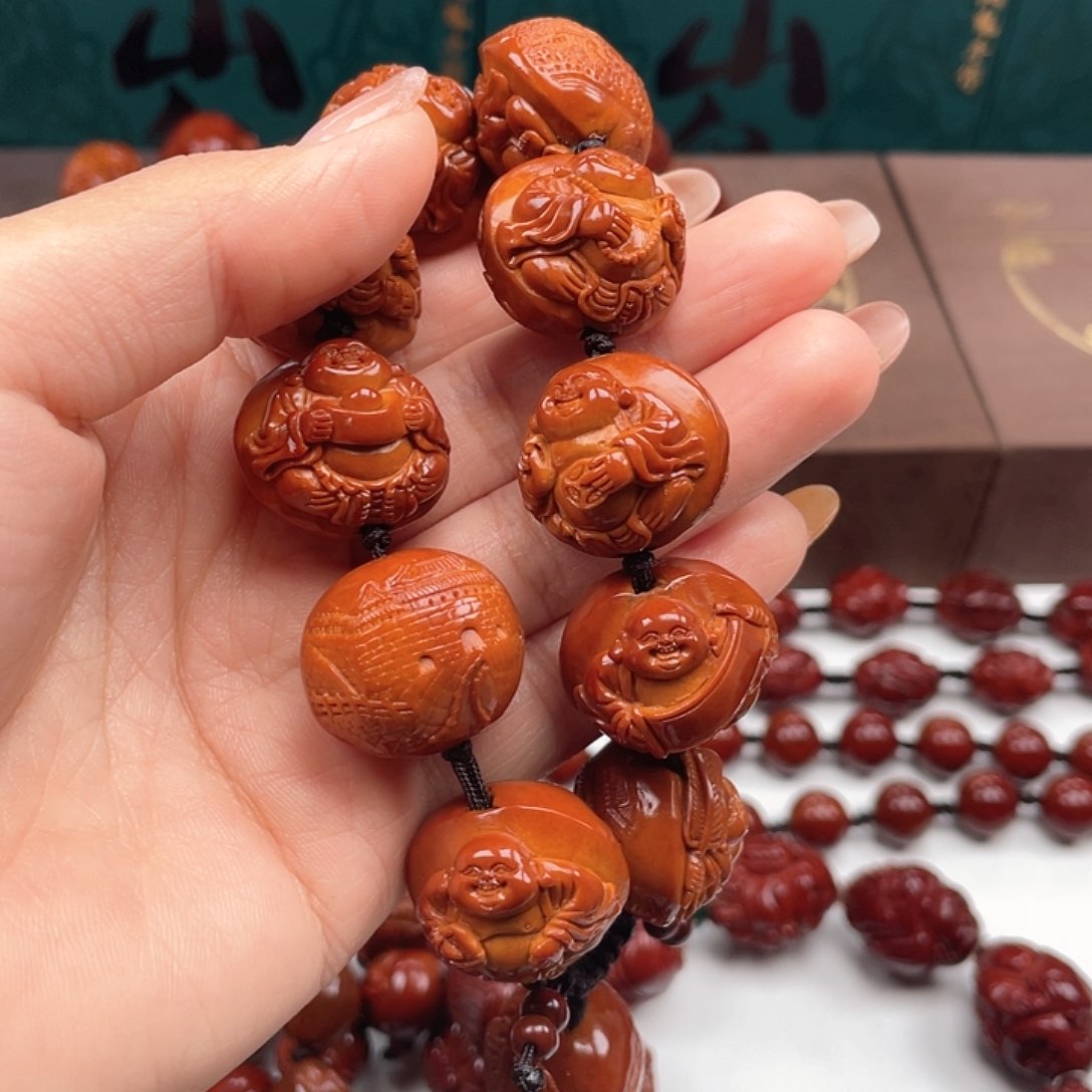 橄榄核手串羊*弥勒手串