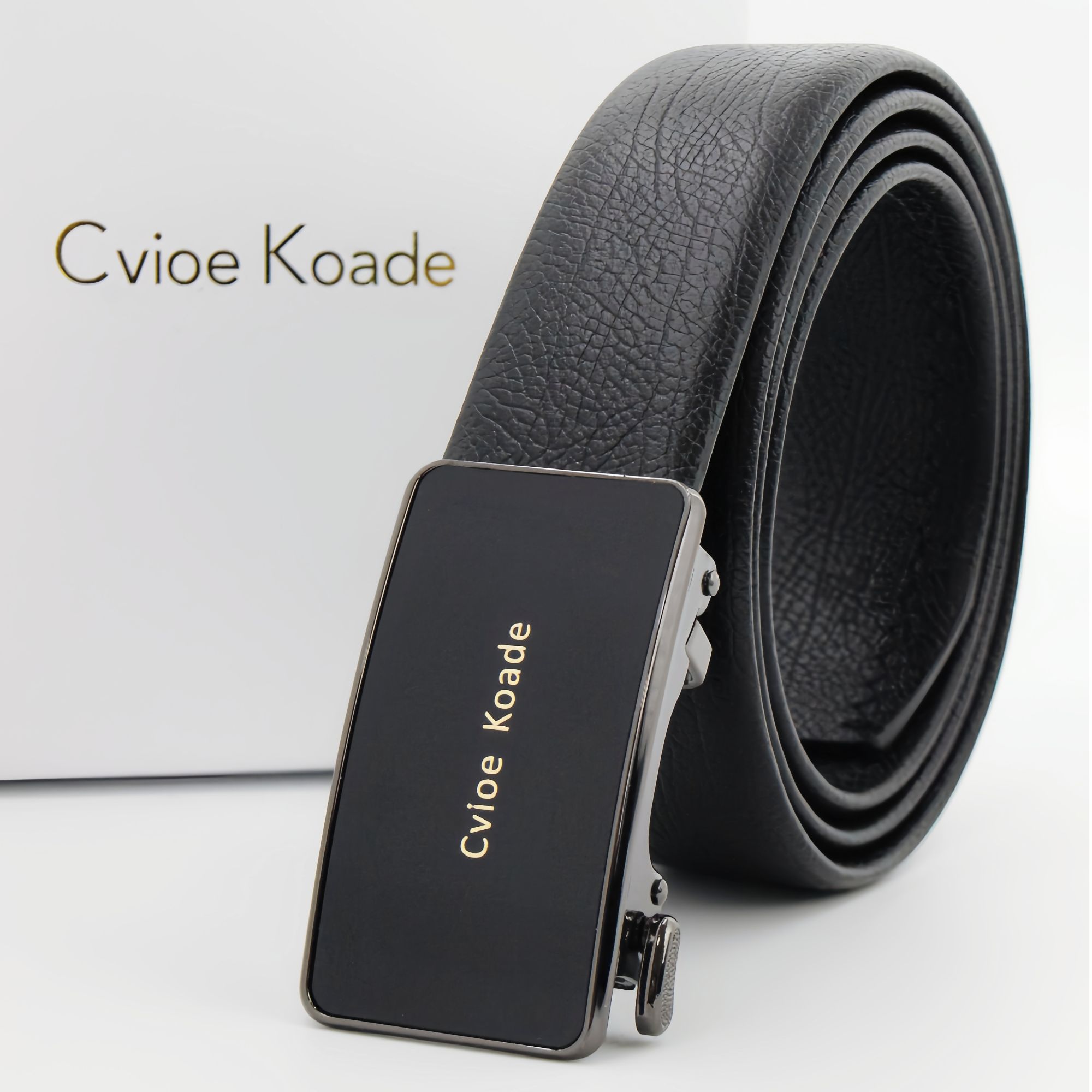 Cvioe Koade男士腰带头层牛皮皮带简约经典潮流高档时尚休闲百搭