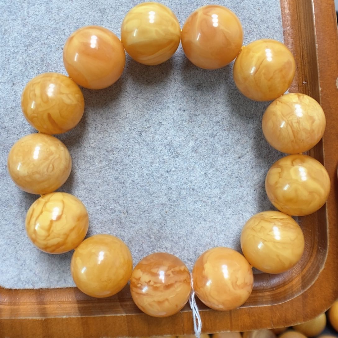 蜜蜡手串未镶嵌蜜蜡手串