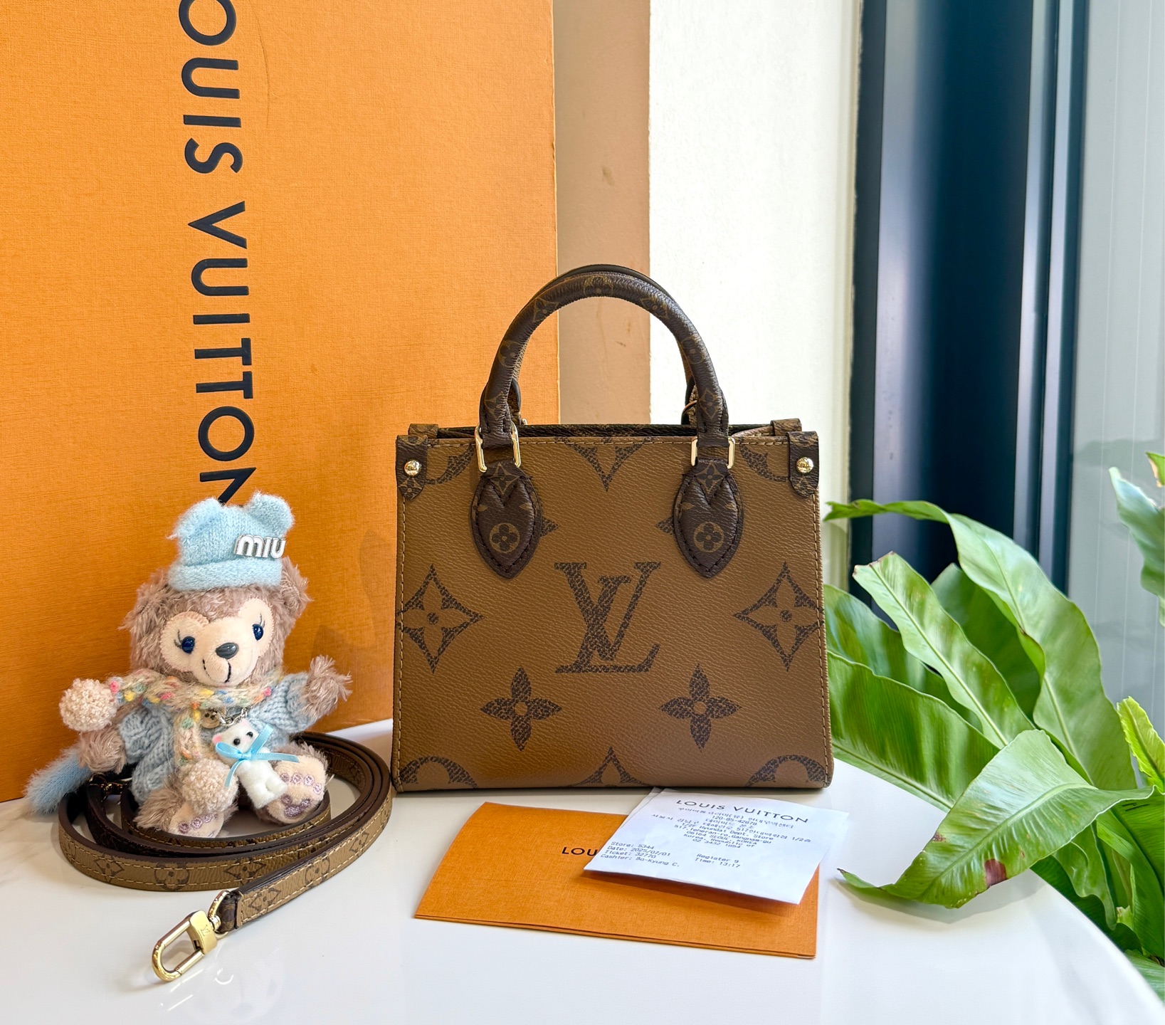 99新 LouisVuitton/路易威登 老花 Onthego BB芯片款99新/2604