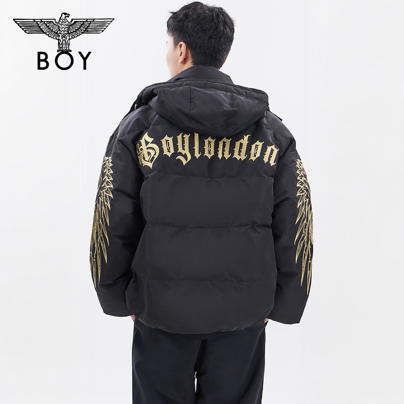 BOY LONDON中性款时尚潮流百搭通勤短款羽绒服N28811