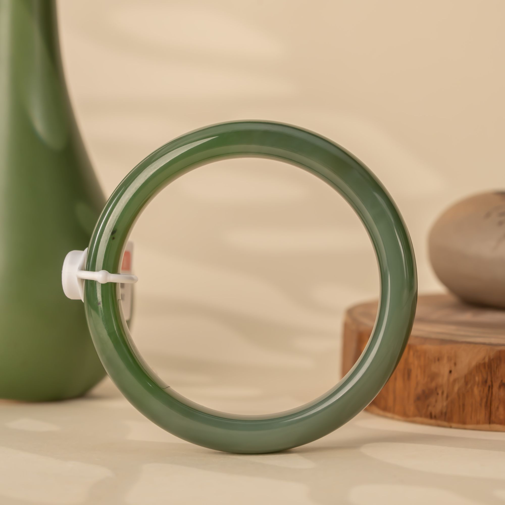 和田玉碧玉手镯  多样性发一件 q1