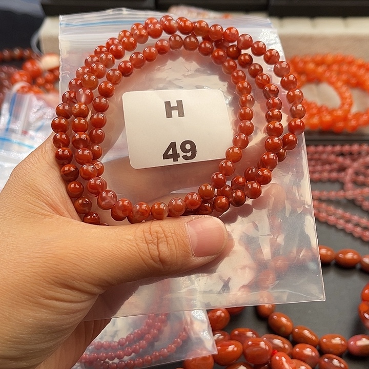 南红玛瑙未镶嵌多样性发货默认微瑕称重6mm