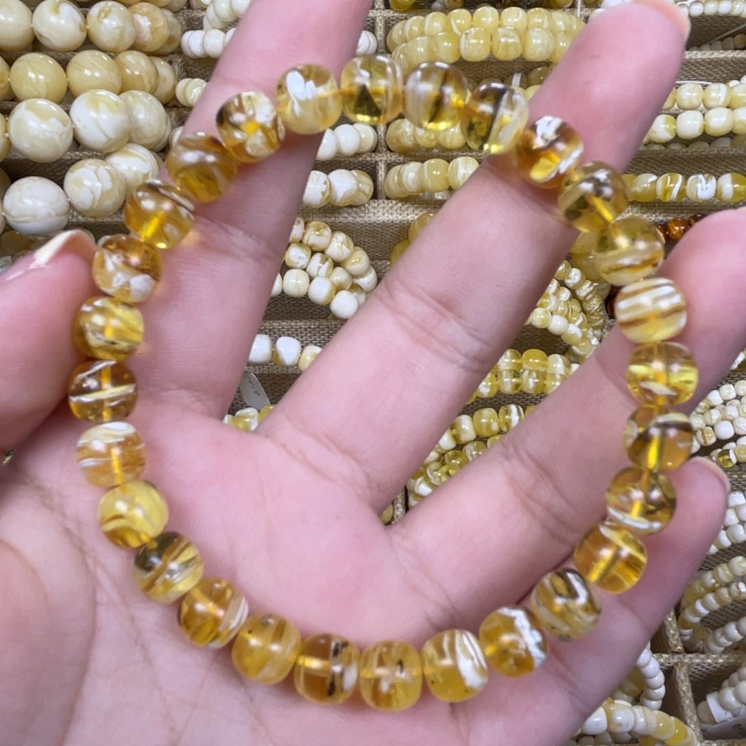 手绳琥珀未镶嵌7.5m