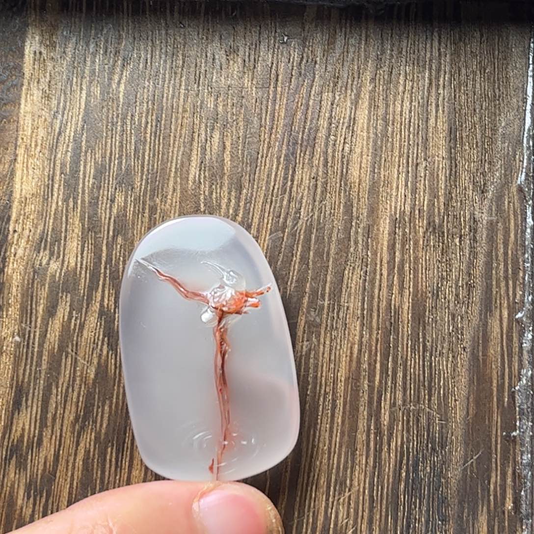 南红玛瑙吊坠(不含链)未镶嵌起***晨