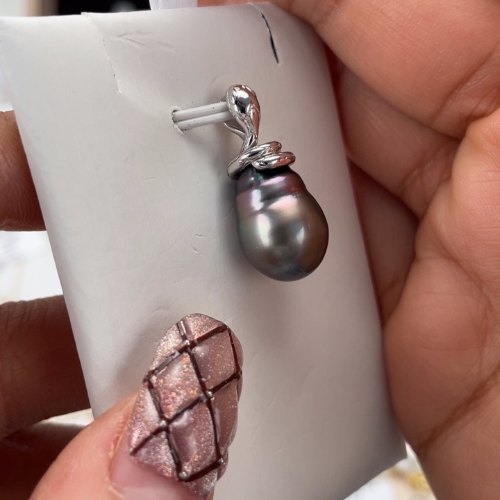 海水珍珠颈饰银S925镶嵌