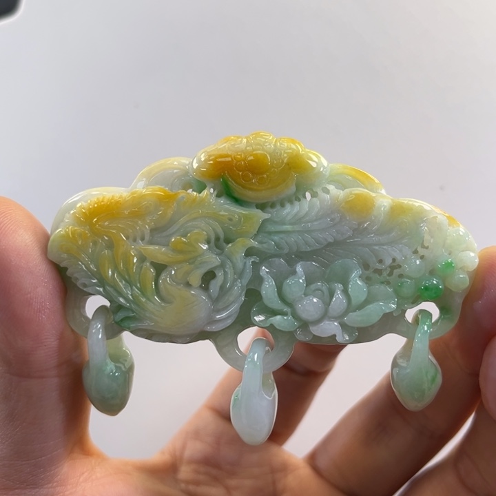 翡翠吊坠(赠链)未镶嵌代编织