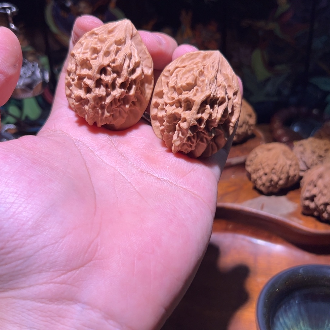 文玩核桃吊坠41全品秦岭帝王一对