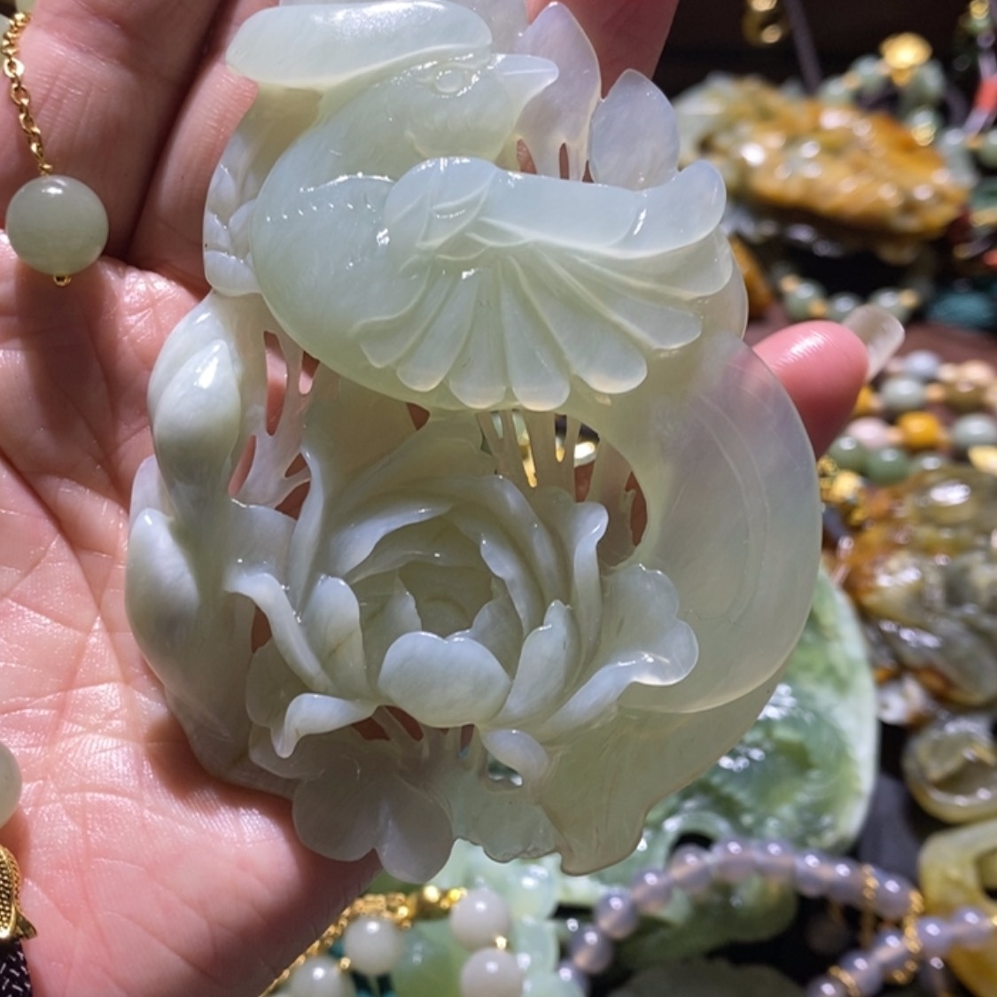 【闪购商品】岫玉毛衣链未镶嵌