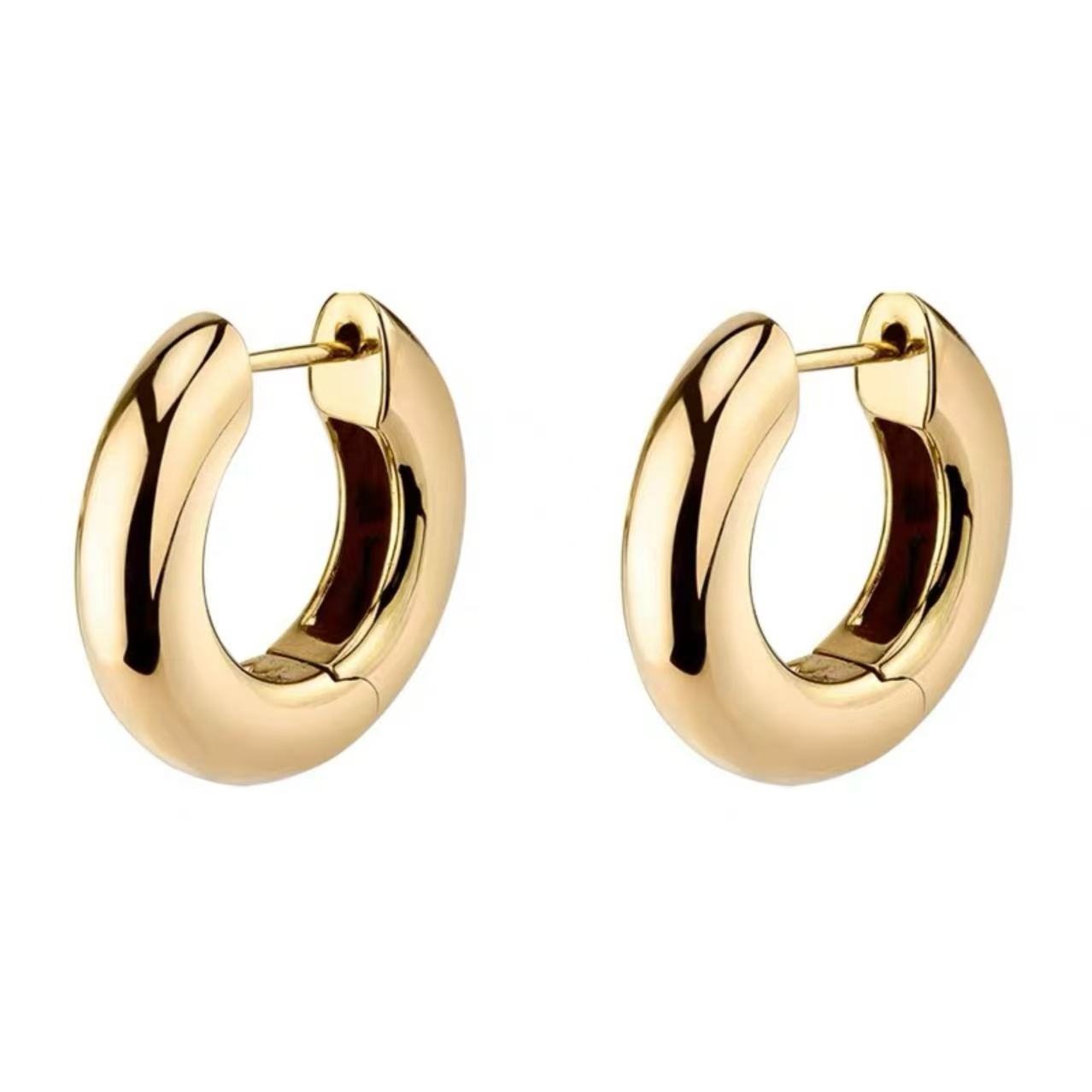 铜合金耳饰 【BA家】明星同款经典甜甜圈耳饰