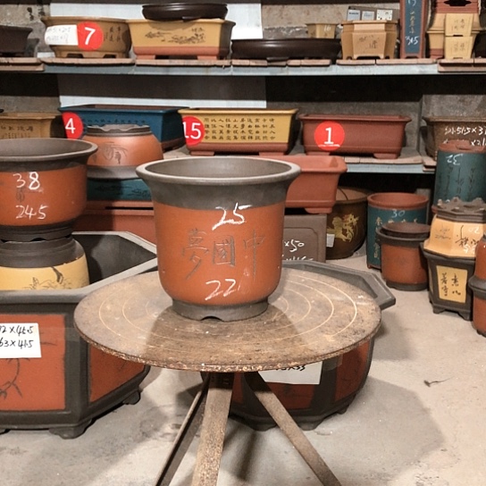 紫砂紫砂花盆包邮