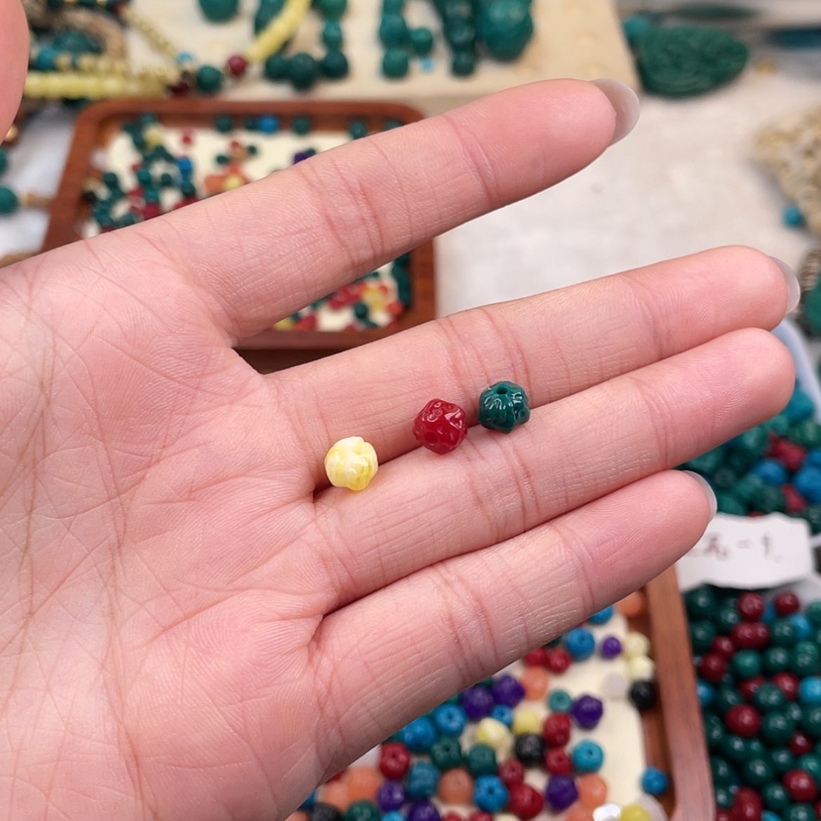 【闪购商品】琉璃非金属7红绿灯佛手