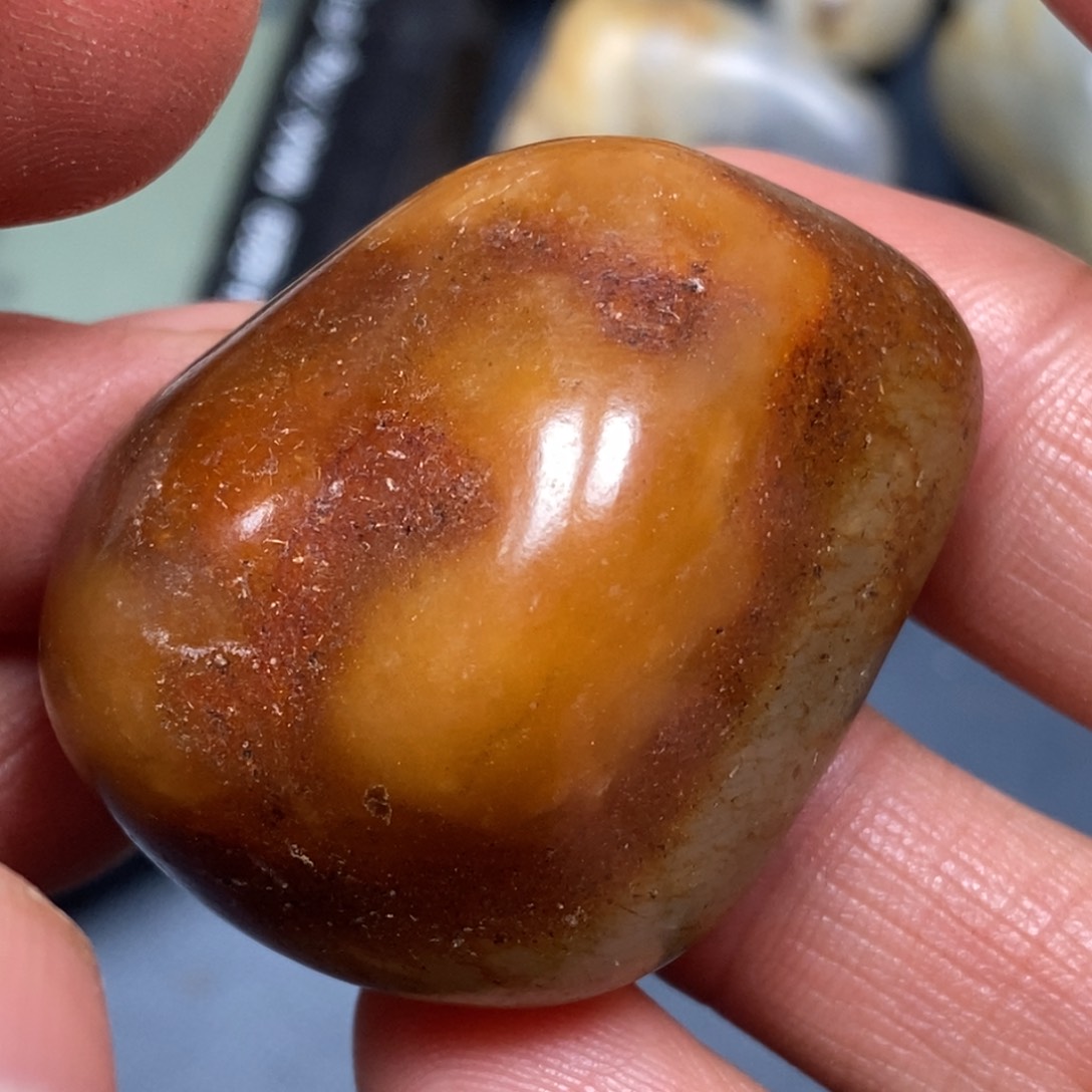 和田玉挂件足银镶嵌