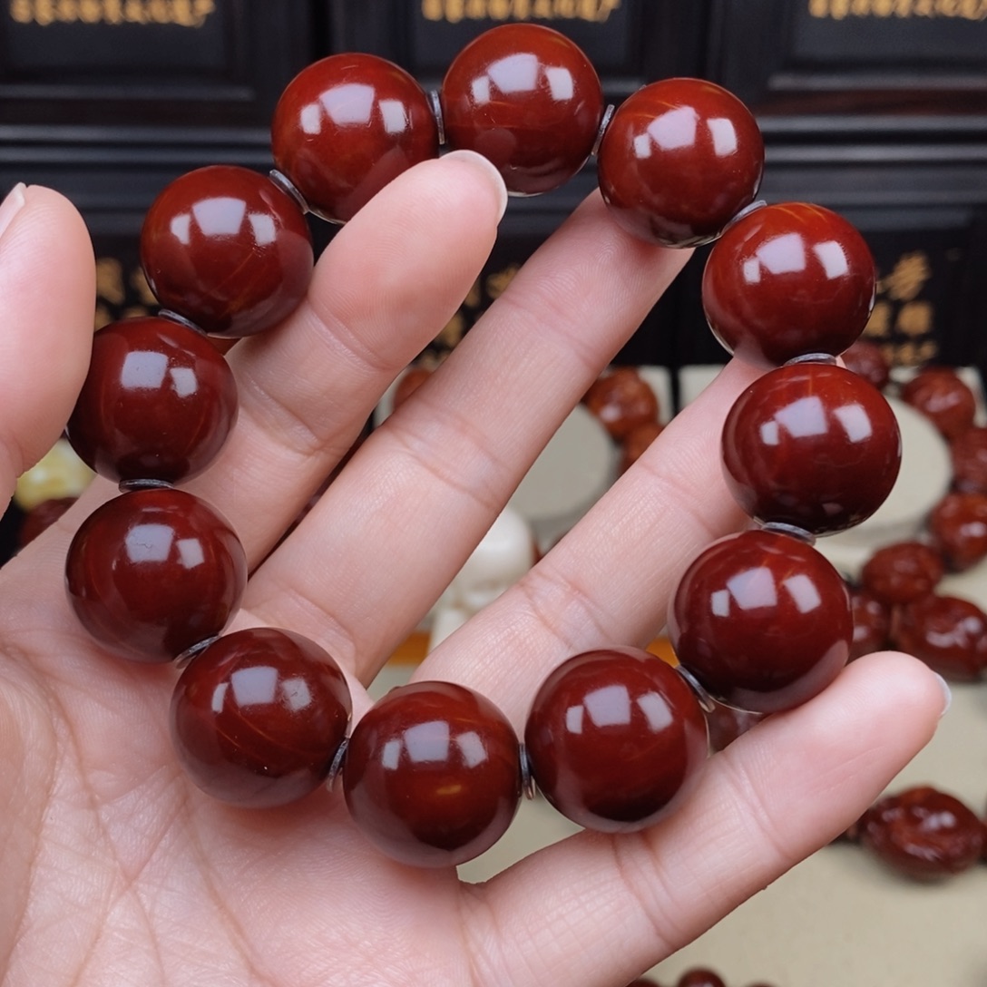吊坠橄榄核四花光珠