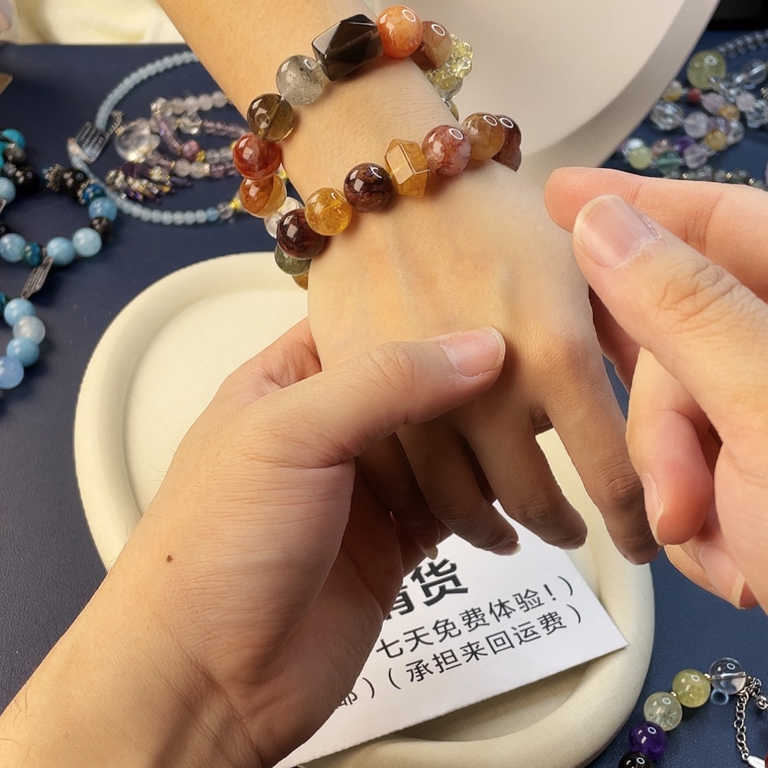 水晶手链银S925镶嵌