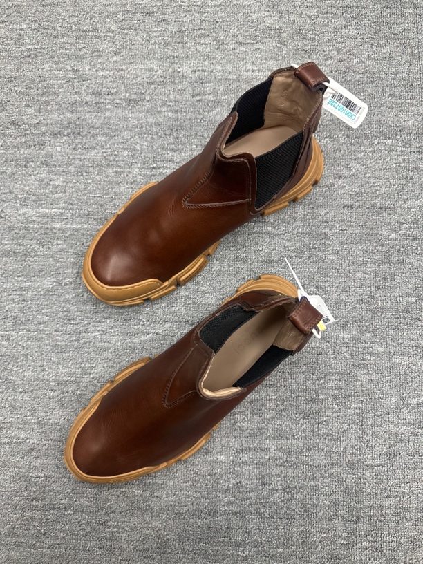 99新 GUCCI/古驰 44 gucci 切尔西靴子 棕色