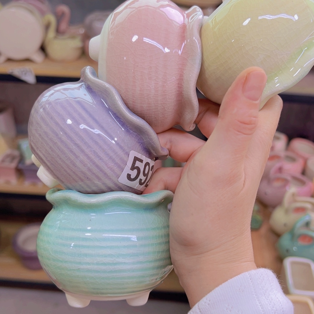 陶瓷花盆当场凑满12包邮