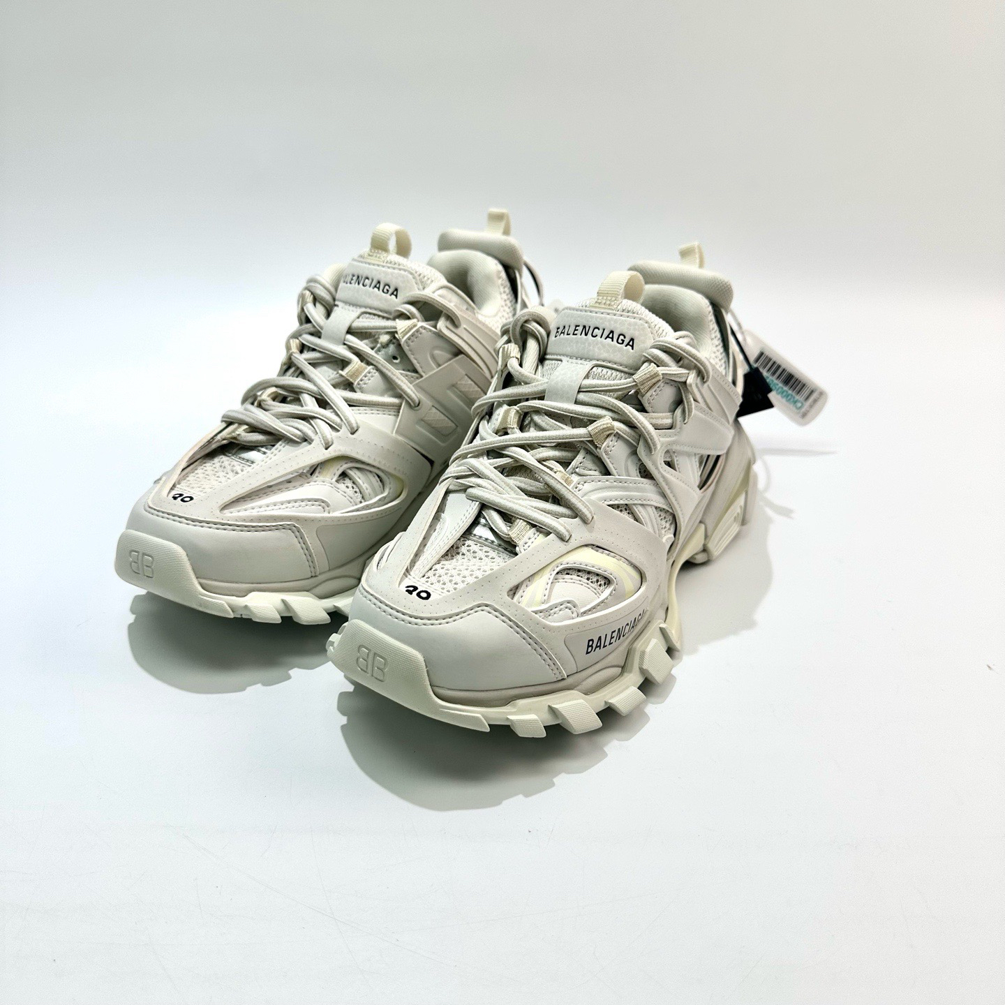99新 Balenciaga/巴黎世家 39码 白色Track1.0老爹鞋 准新SY