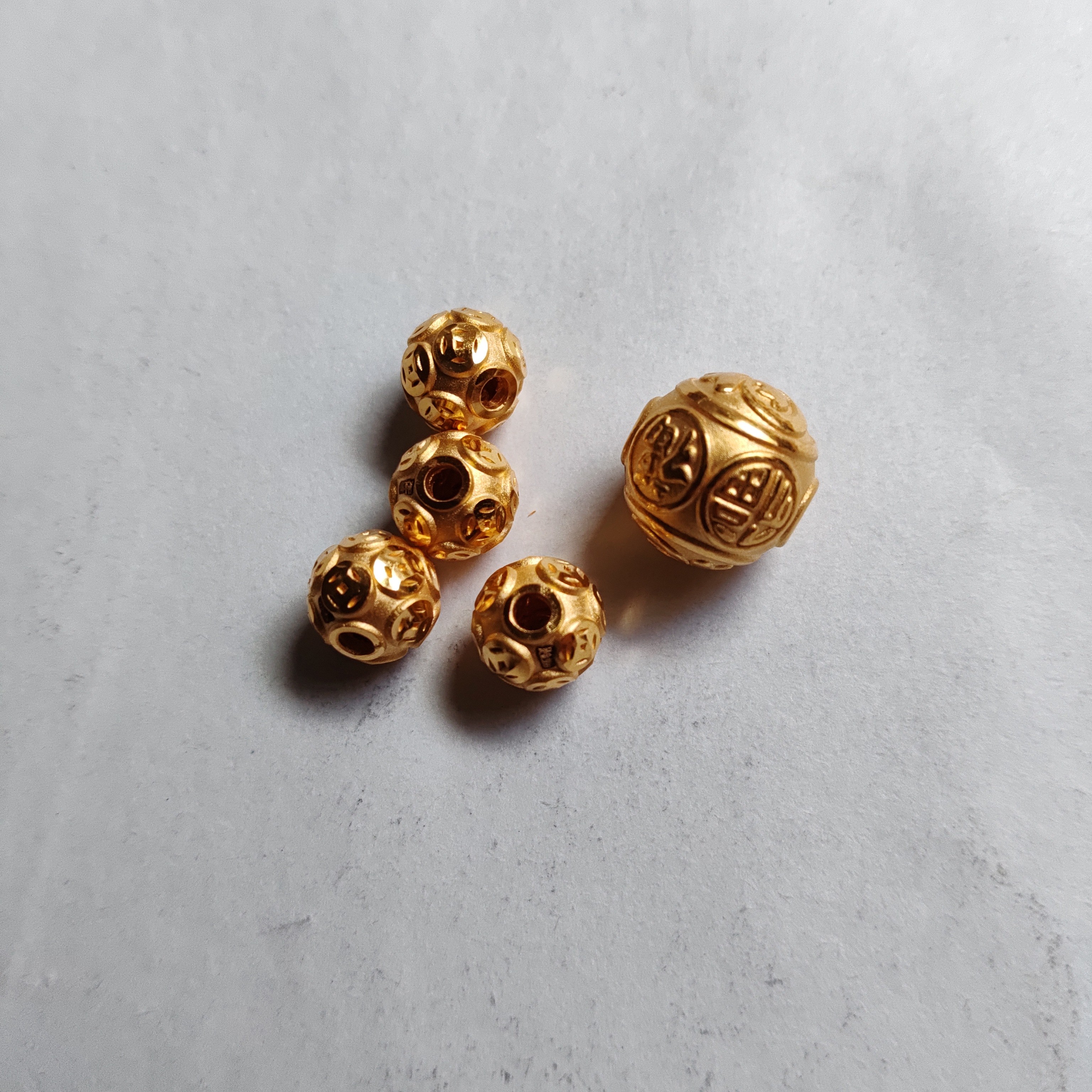 金元宝足金999貔貅珠子首饰