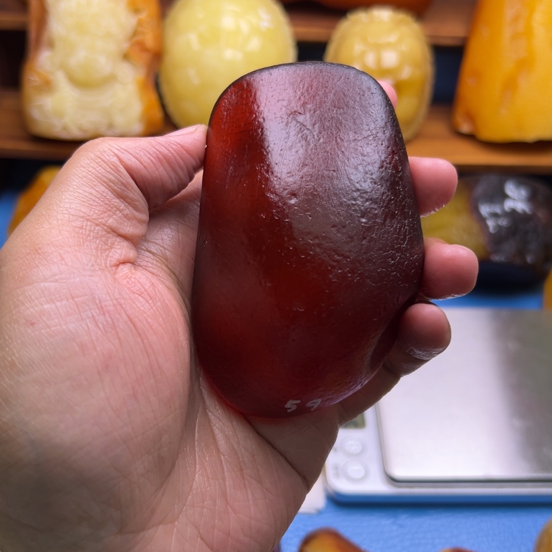 郑***店定制琥珀未镶嵌12345678