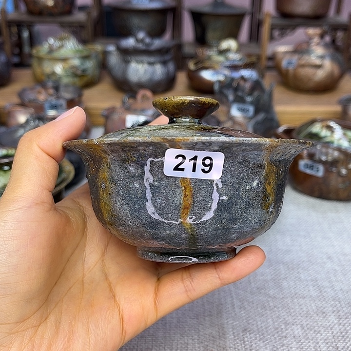 裸柴烧陶瓷手工茶器